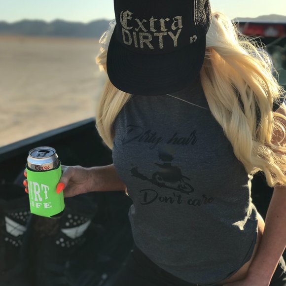 DIRTY REBEL "DIRTY HAIR DON'T CARE" T shirt SIZE SM - Picture 4 of 5